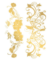 Tatouage éphémère - Effet or  - TAGold 4